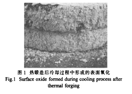 鍛造后冷卻過(guò)程中形成的表面氧化